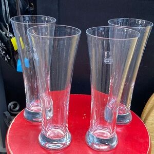 Schumann Luigi Bormioli Light & Music Blown Crystal Pilsners Set (4) inbox 15oz